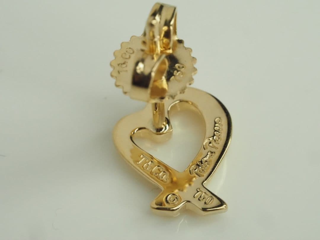 TIFFANY&Co. ティファニー　ラヴィングハートピアス　片方のみ　750Y