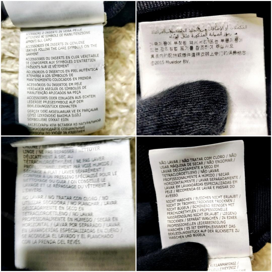 美品・QR確認★モンクレール ローリングストーンズ 羊革 牛革 スウェット XL