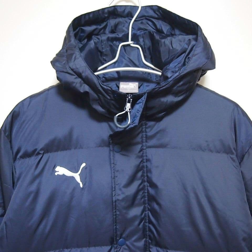 【美品★XLサイズ】PUMA プーマ　ダウン　ロング　ベンチコート　ネイビー