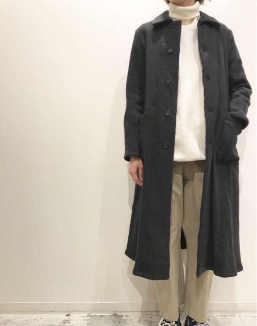 YAECA WRITE ウールリネンオーバーコート