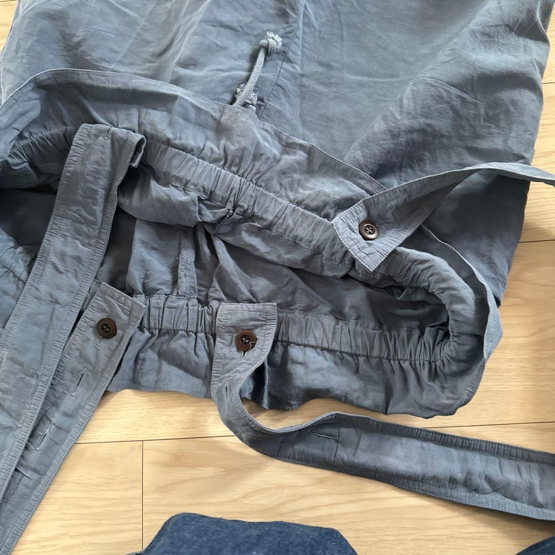 ネストローブ コットンリネン サロペット(ブルー)