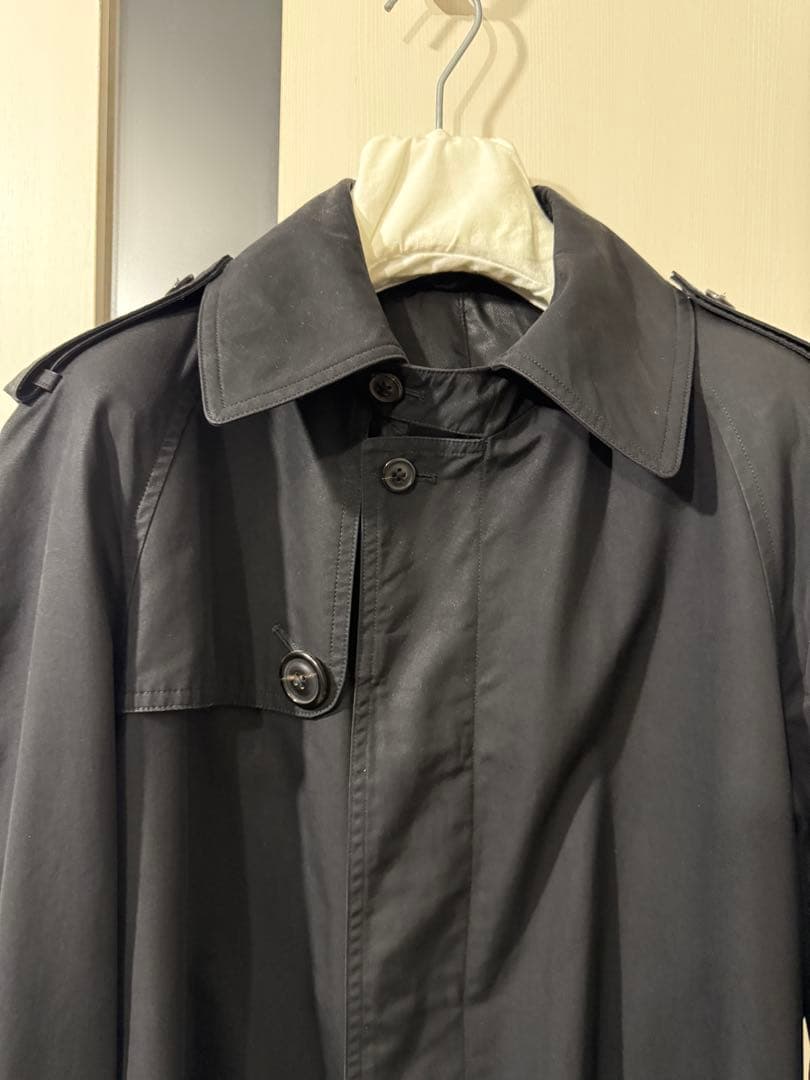 本人期　Margiela 05AW ステンカラーコート 48 ブラック