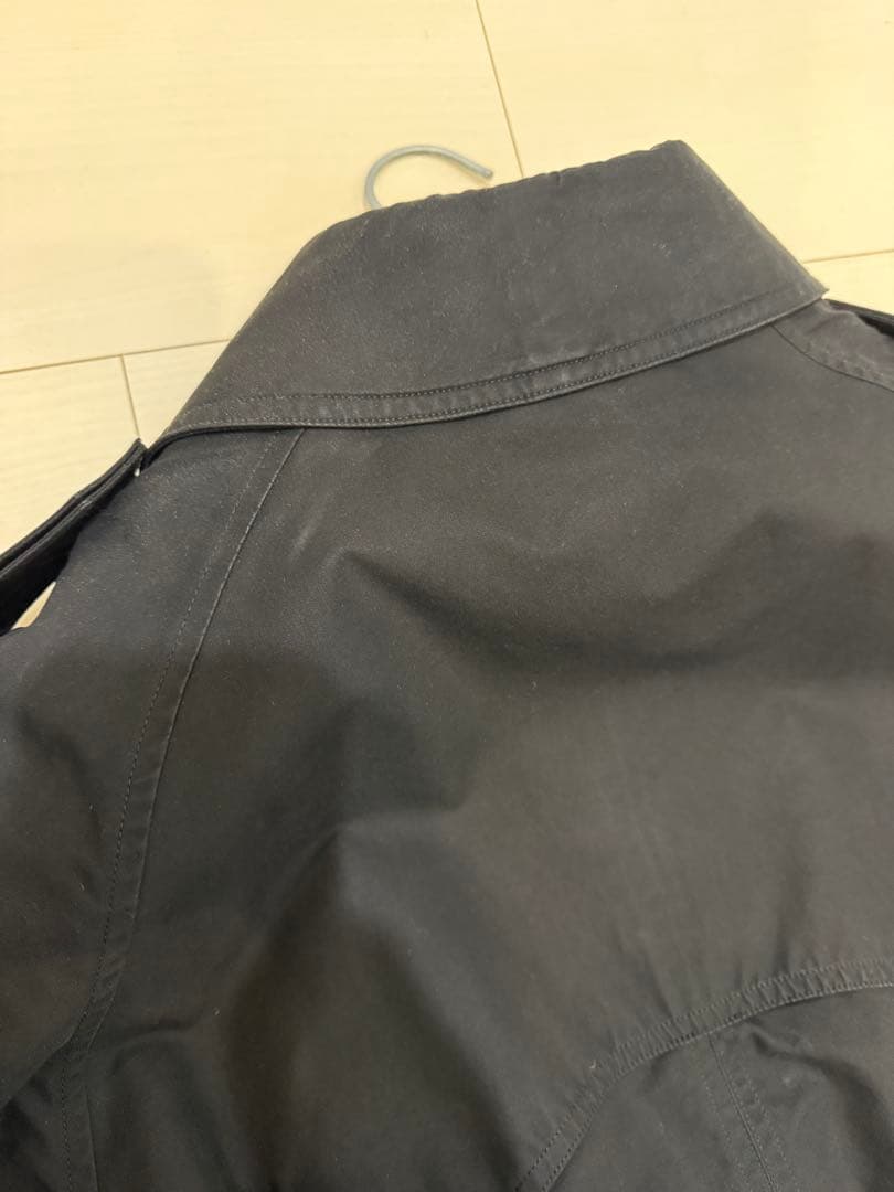 本人期　Margiela 05AW ステンカラーコート 48 ブラック