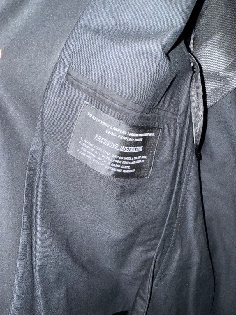 本人期　Margiela 05AW ステンカラーコート 48 ブラック