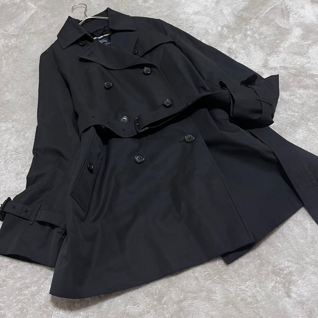 美品　バーバリーロンドン　コットン　ノバチェック　ショート　トレンチコート　44