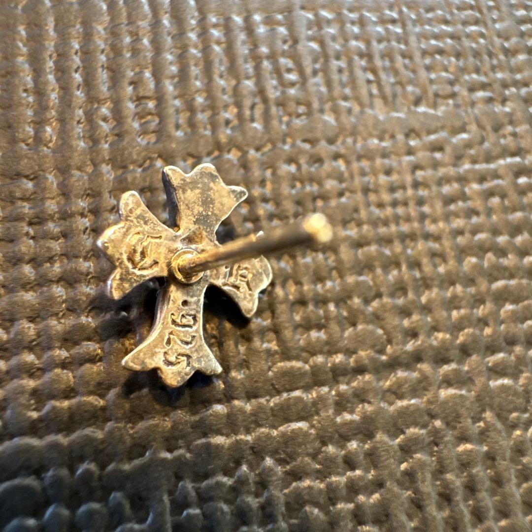 クロムハーツシルバー925 クロスモチーフ ピアス(片耳用)