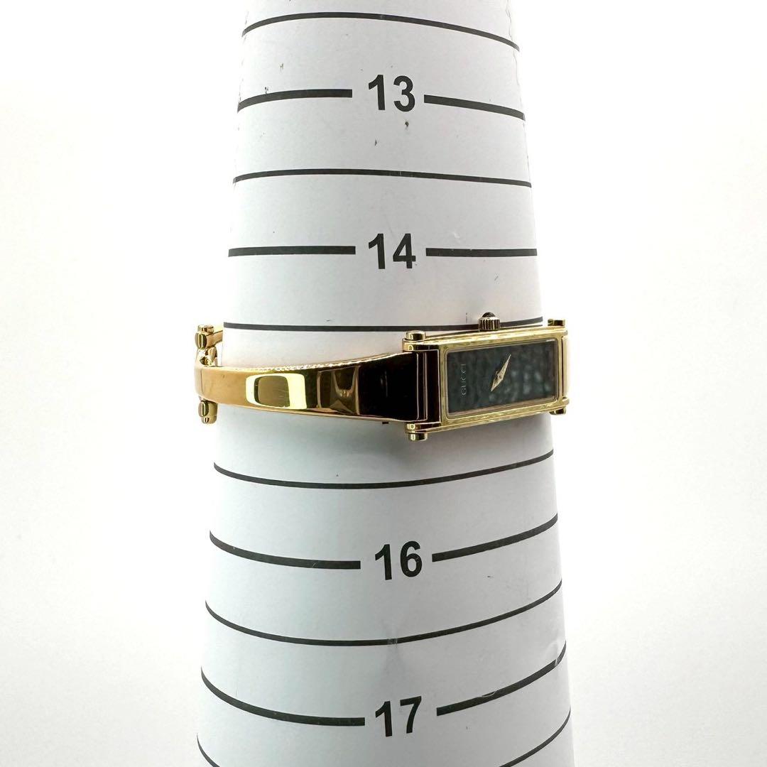 新品電池✨稼働 GUCCI 1500L バングルウォッチ ホースビット ゴールド