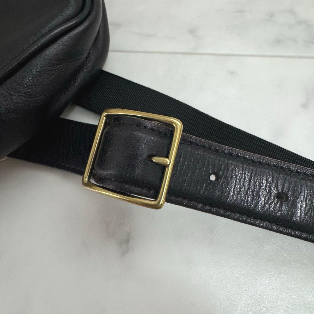 【激レア・美品】 USA製 オールドコーチ ウエストポーチ ダブルターンロック