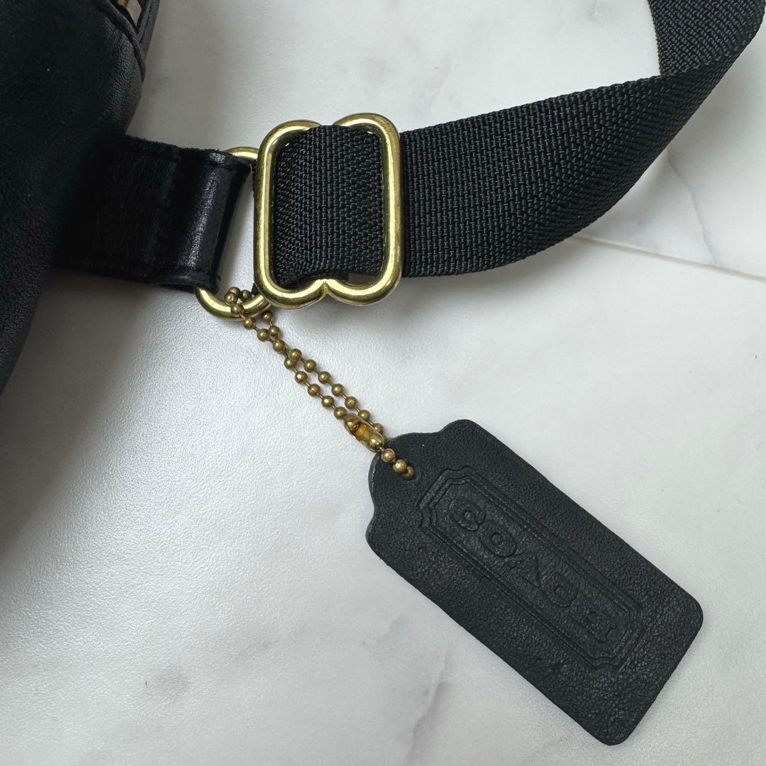 【激レア・美品】 USA製 オールドコーチ ウエストポーチ ダブルターンロック