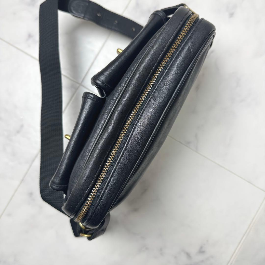 【激レア・美品】 USA製 オールドコーチ ウエストポーチ ダブルターンロック