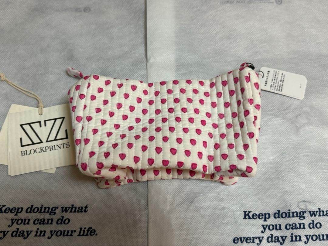 sz blockprints ロンハーマン ミニハート ポーチ 未使用品