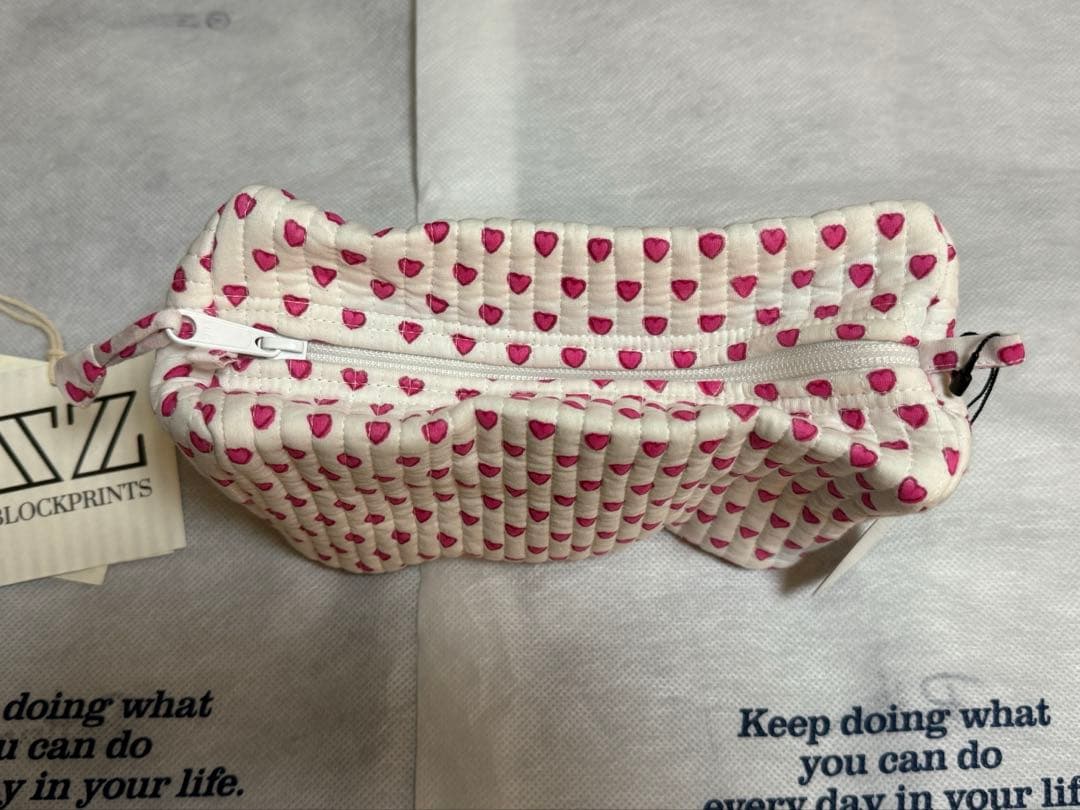 sz blockprints ロンハーマン ミニハート ポーチ 未使用品