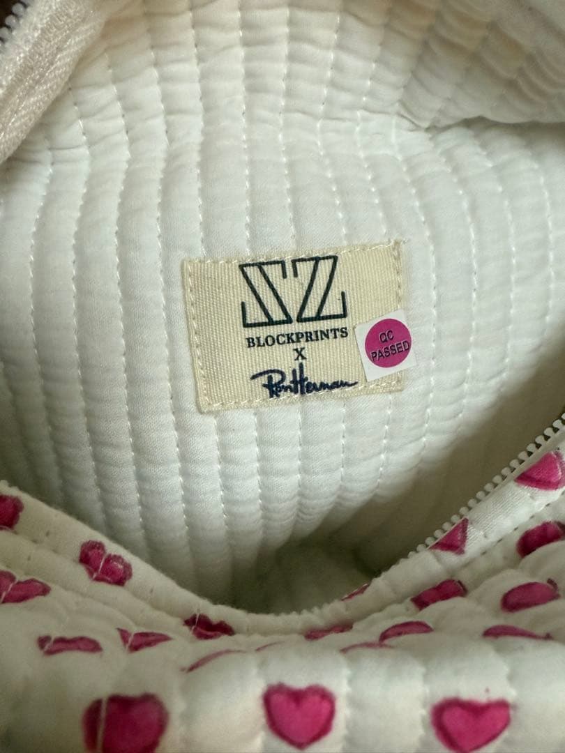 sz blockprints ロンハーマン ミニハート ポーチ 未使用品