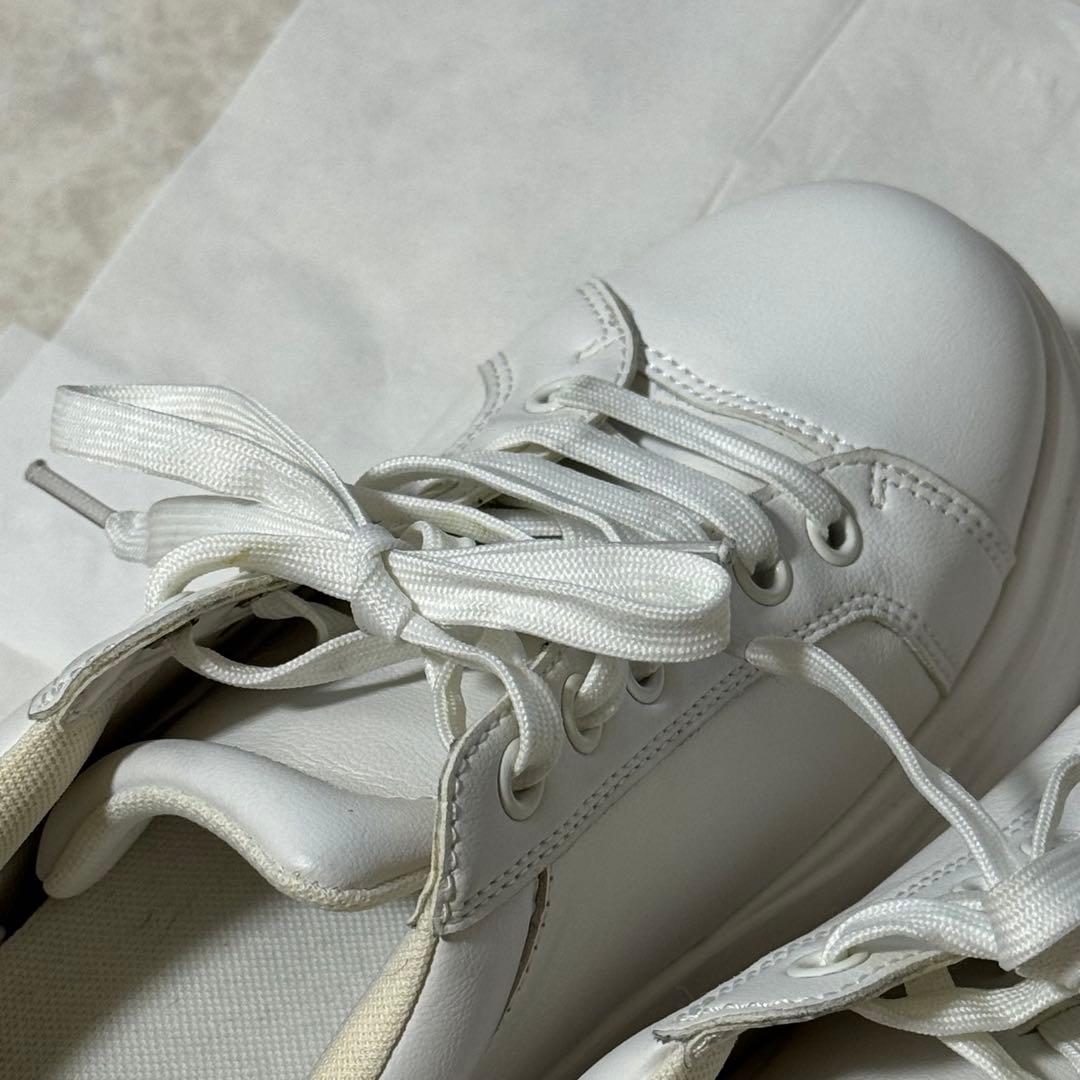 鈴木亜美 プロデュース ホワイト スニーカー 2回使用