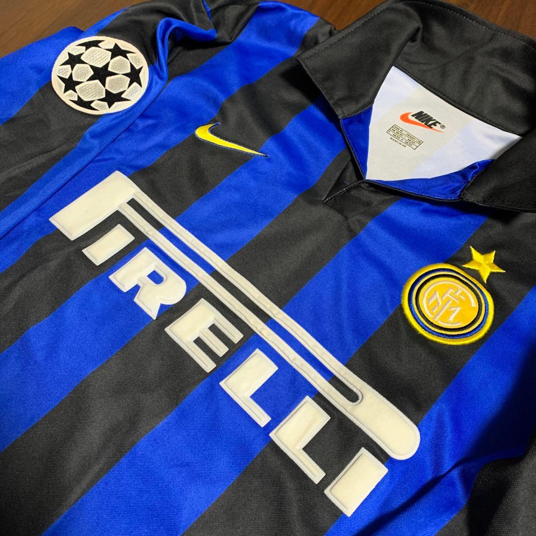 正規品 英国製ナイキ 1998/99 インテル 長袖ホームユニ ロベルト