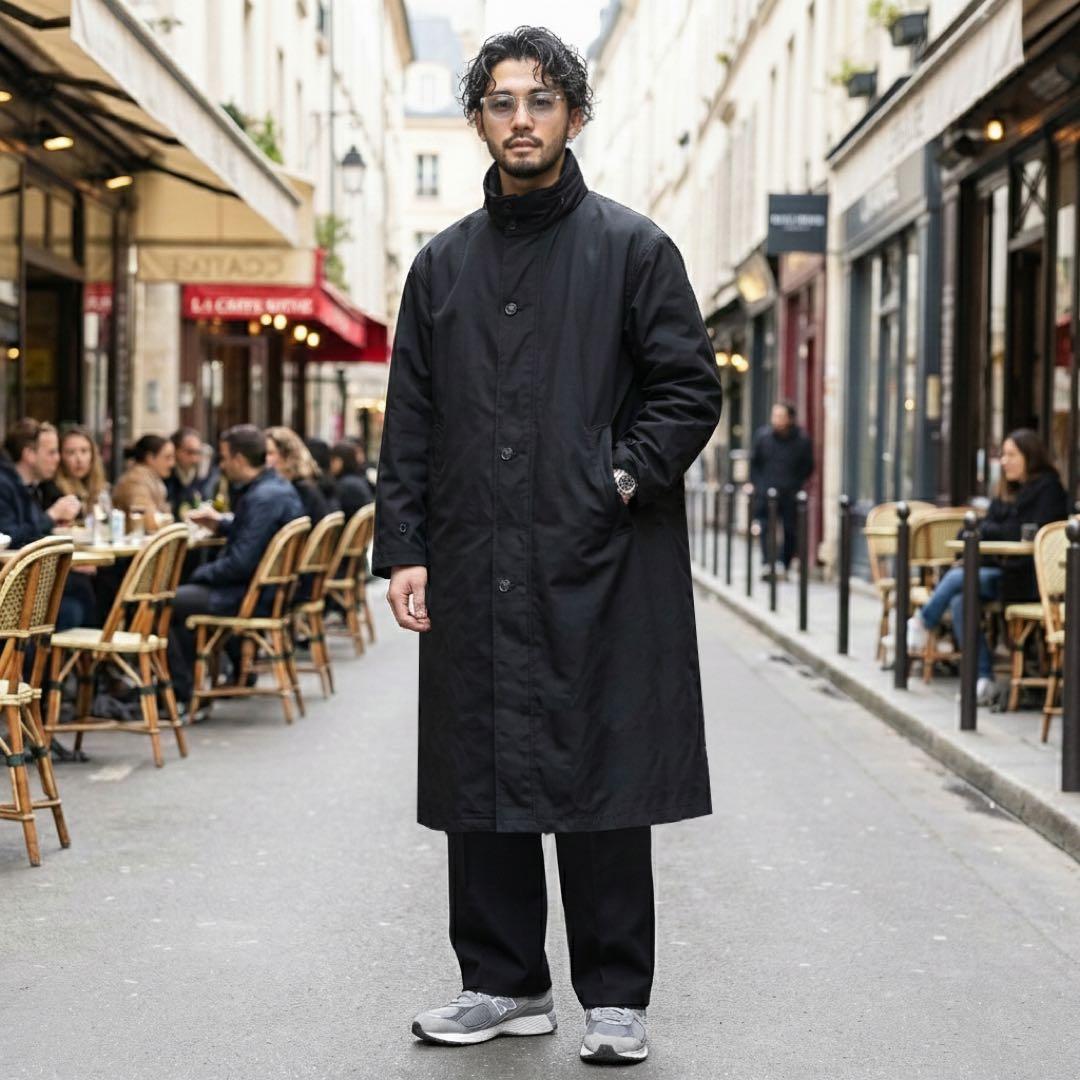 L☆BURBERRY☆ライナー付き ロングコート☆撥水☆ノバチェック☆ブラック