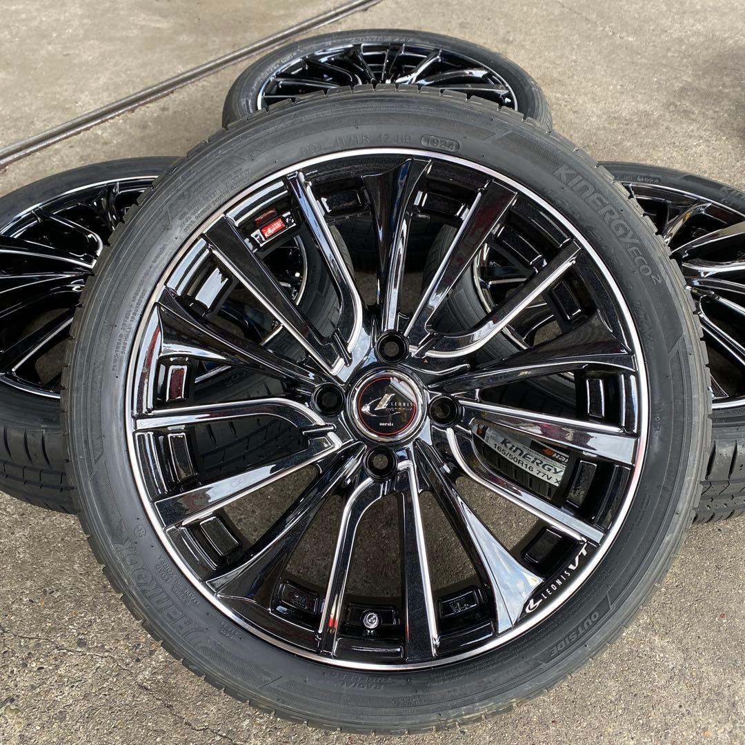 ウェッズレオニス16インチホイールセットハンコック165/50R16軽自動車