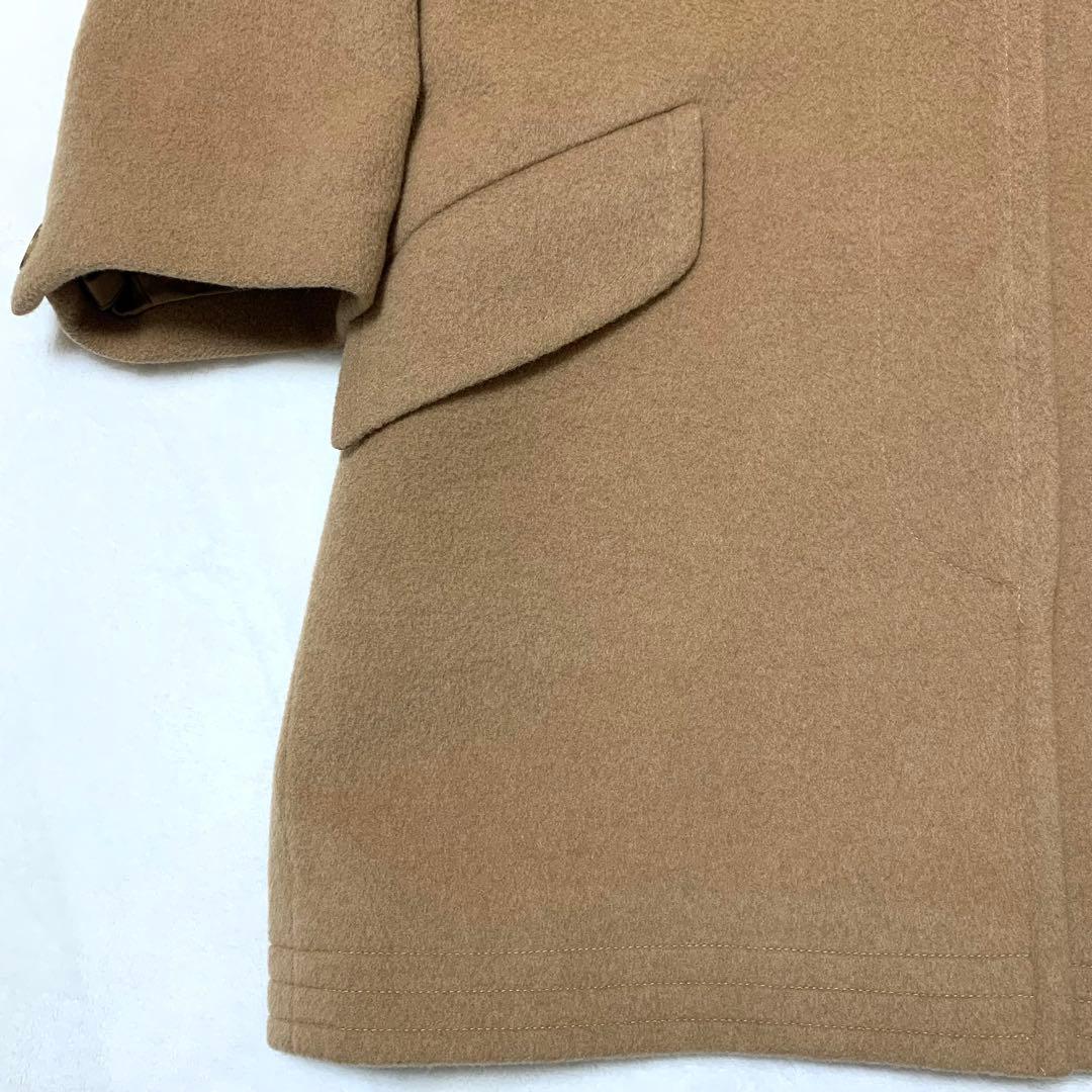 最高級 JAEGER イエガー 英国製 コート キャメル100% ベロア襟