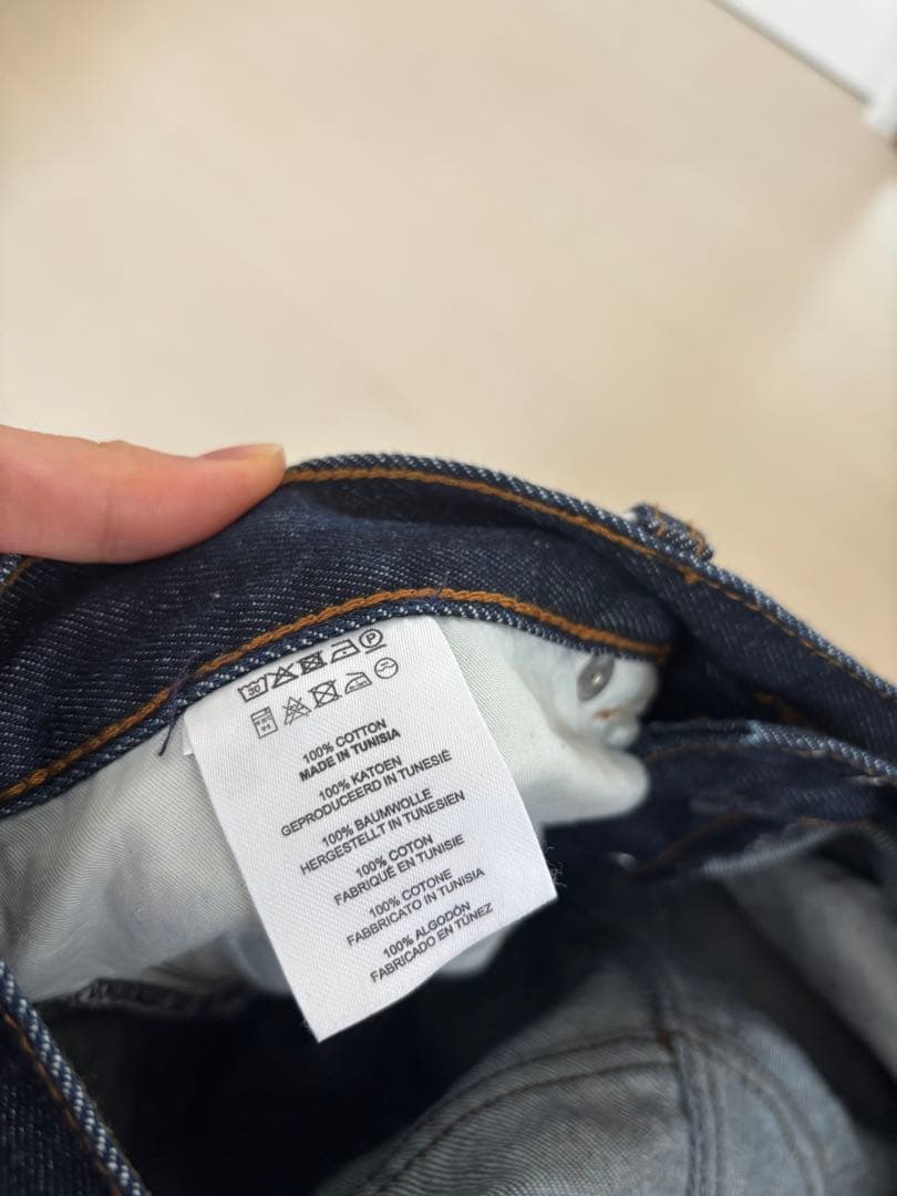 [レア］DRIES VAN NOTEN ネイビーストレートジーンズ