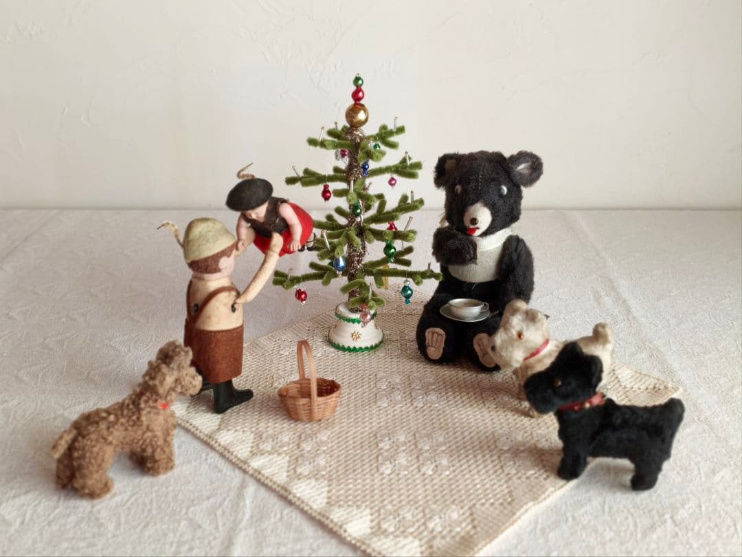 * christmas tree ❀ ヴィンテージオーナメントのクリスマスツリー