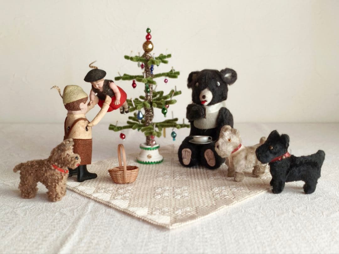 * christmas tree ❀ ヴィンテージオーナメントのクリスマスツリー