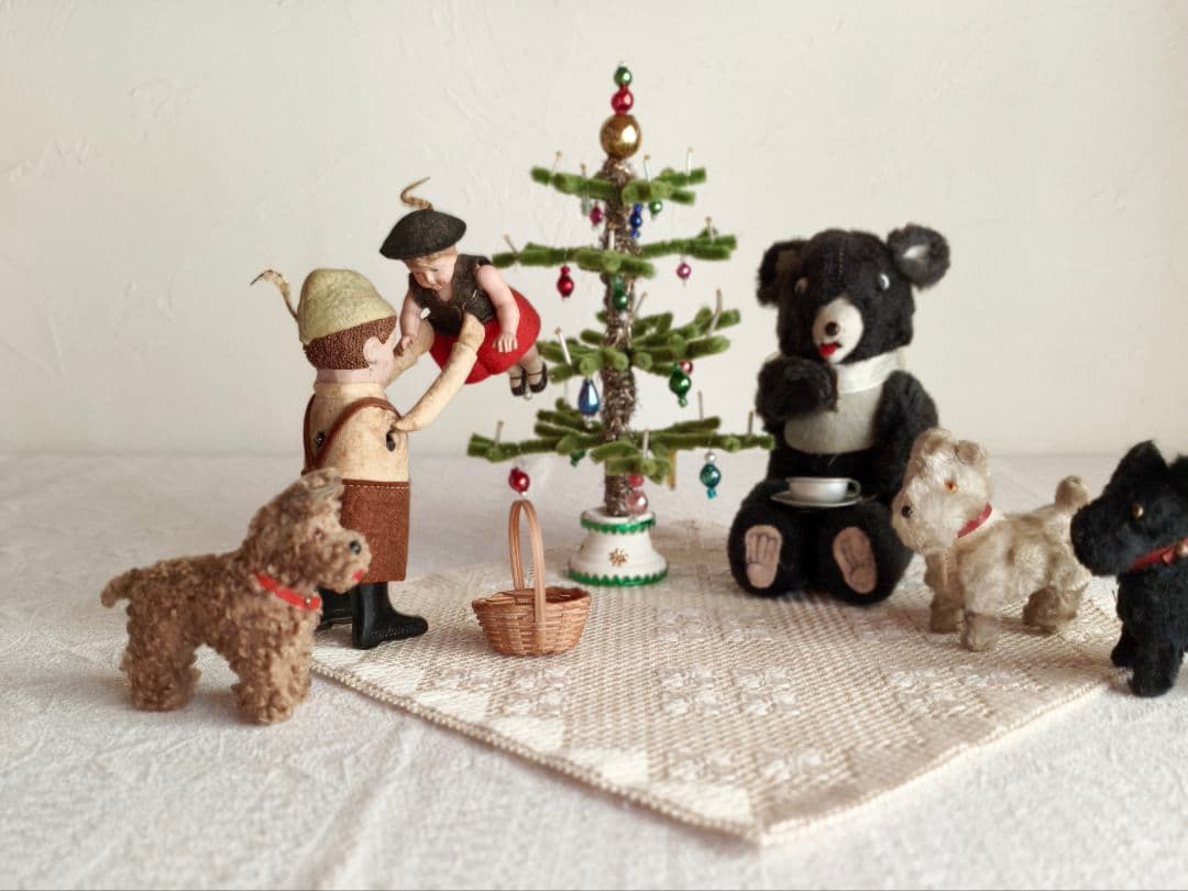 * christmas tree ❀ ヴィンテージオーナメントのクリスマスツリー