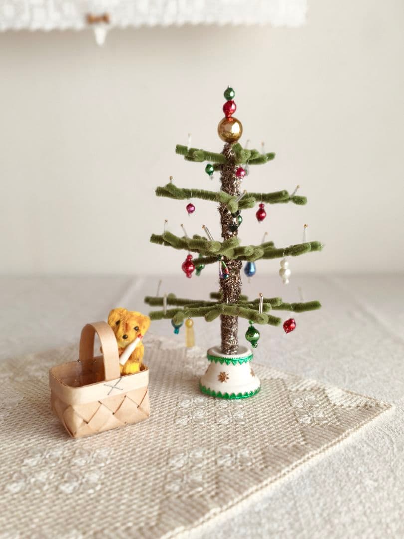 * christmas tree ❀ ヴィンテージオーナメントのクリスマスツリー