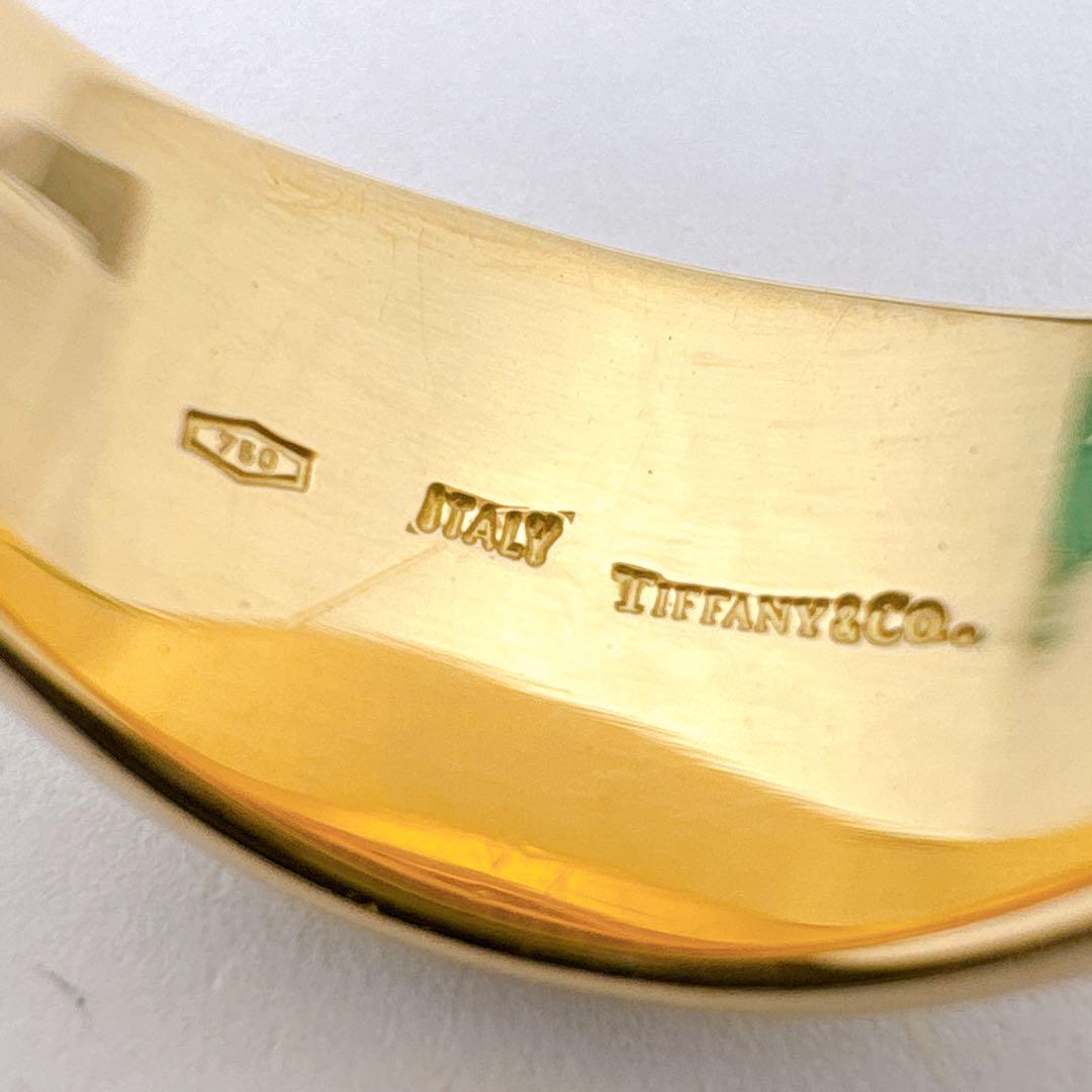 美品レア オールドティファニー ダブルウェーブ 11.5号 7.63g k18