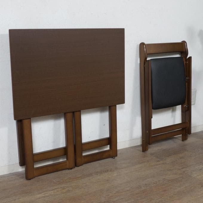 送料無料【新品】楽々移動 折りたたみデスク&チェア ミシン台