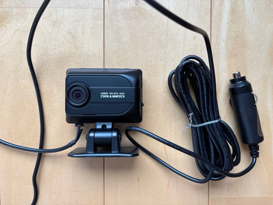 【新品同様】コムテック ドライブレコーダー HDR003 バッテリー配線コード付