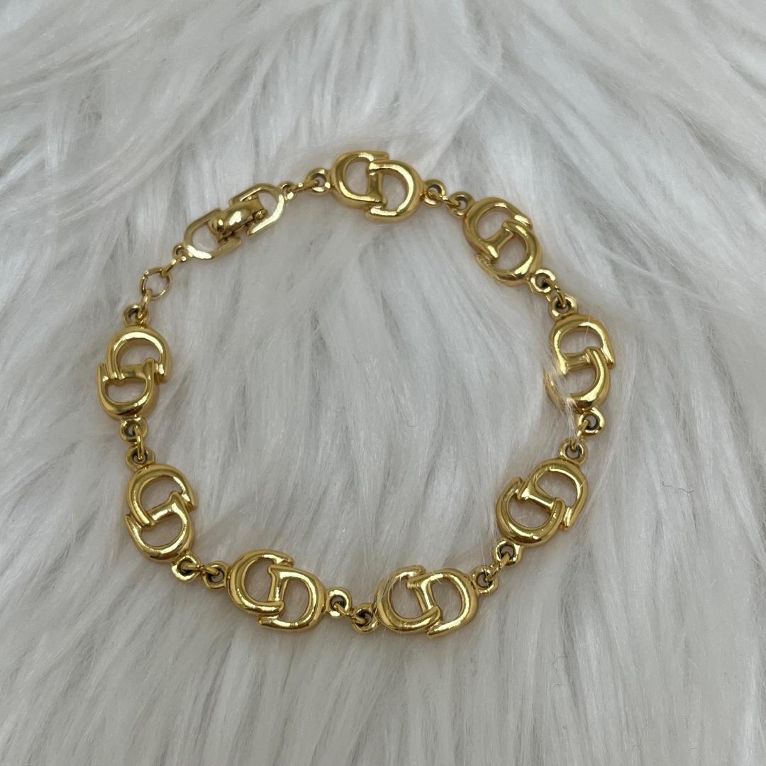 未使用級✨ディオールChristianDior　ゴールドブレスレット人気デザイン