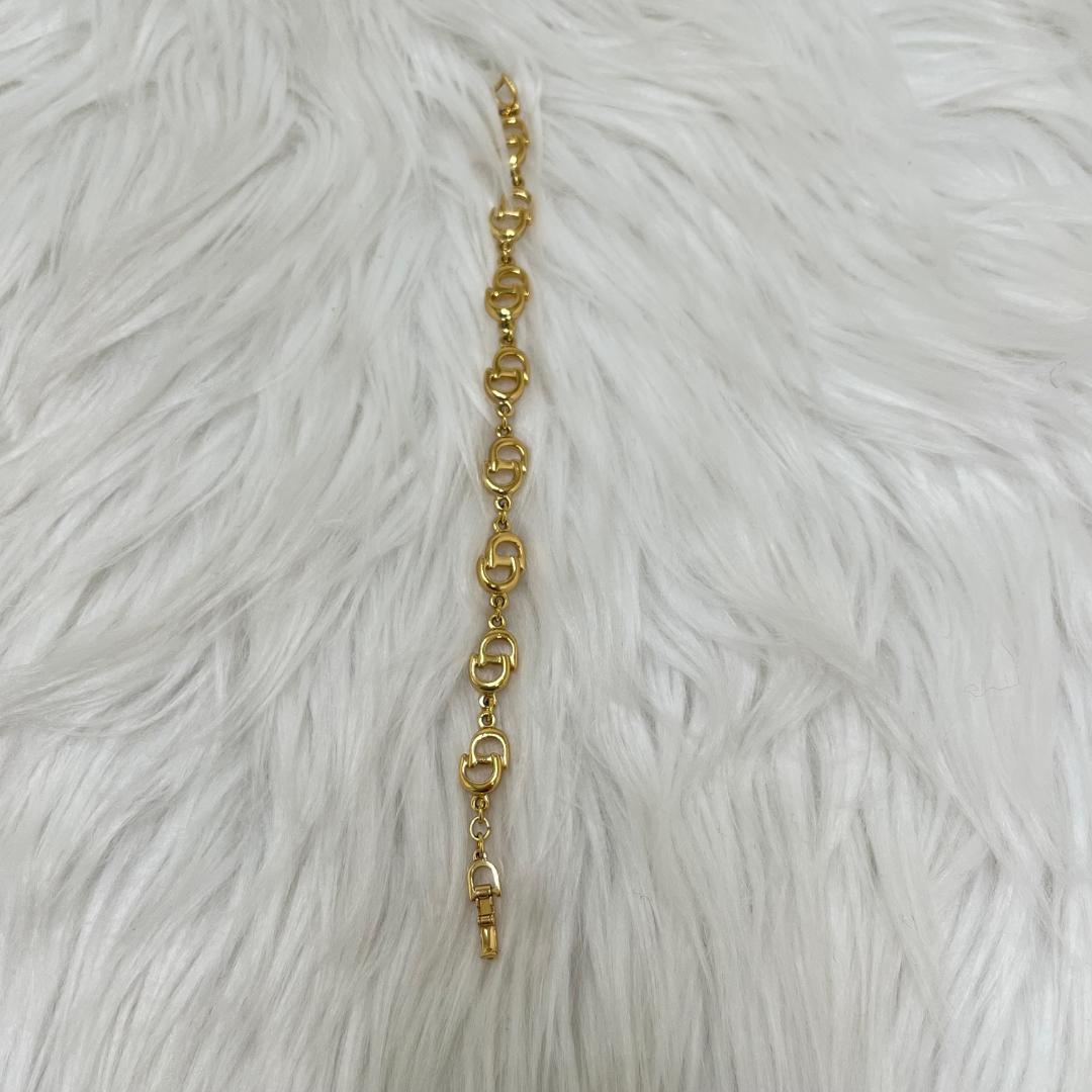 未使用級✨ディオールChristianDior　ゴールドブレスレット人気デザイン