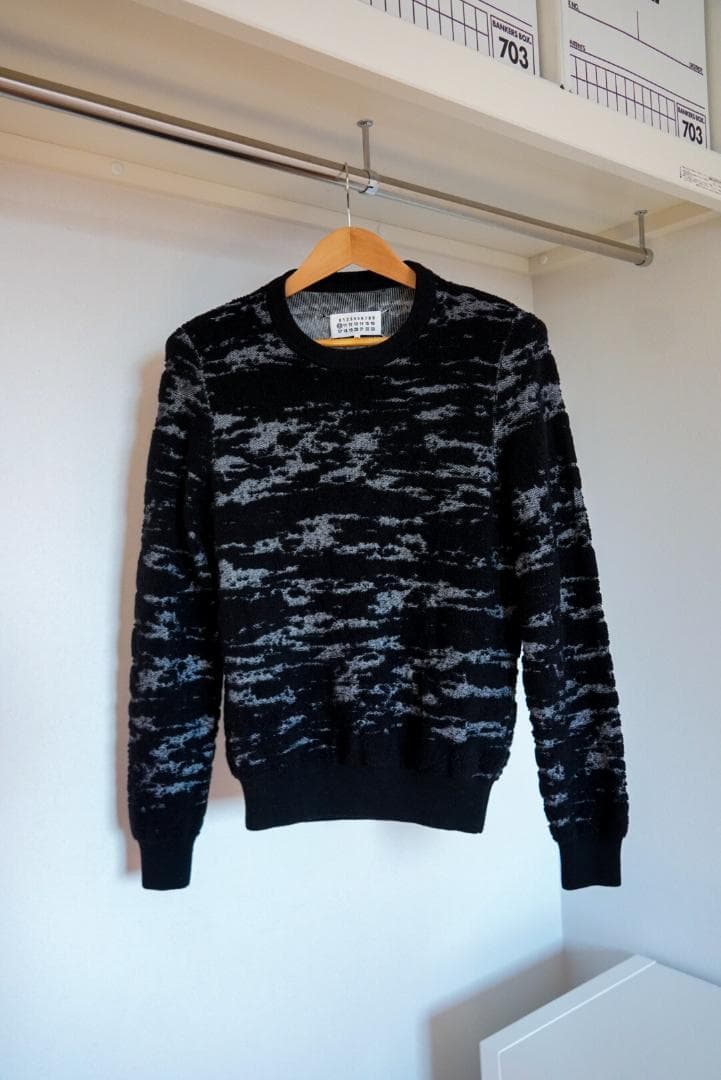 【14AW名作】メゾンマルタンマルジェラ ジャガードウールニット S