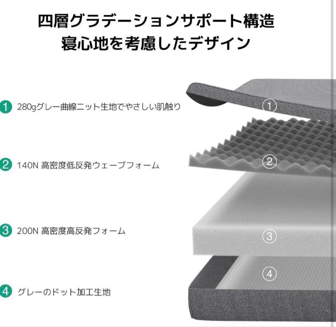 マットレス ダブル 折りたたみ 厚さ10cm ベッドマット 敷布団140x195