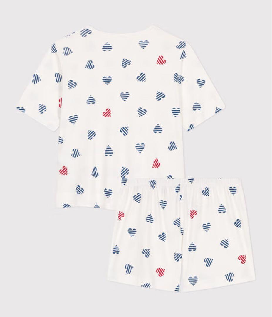 プチバトー 新品 未使用 新作 レディース 半袖 パジャマ トリコロール M