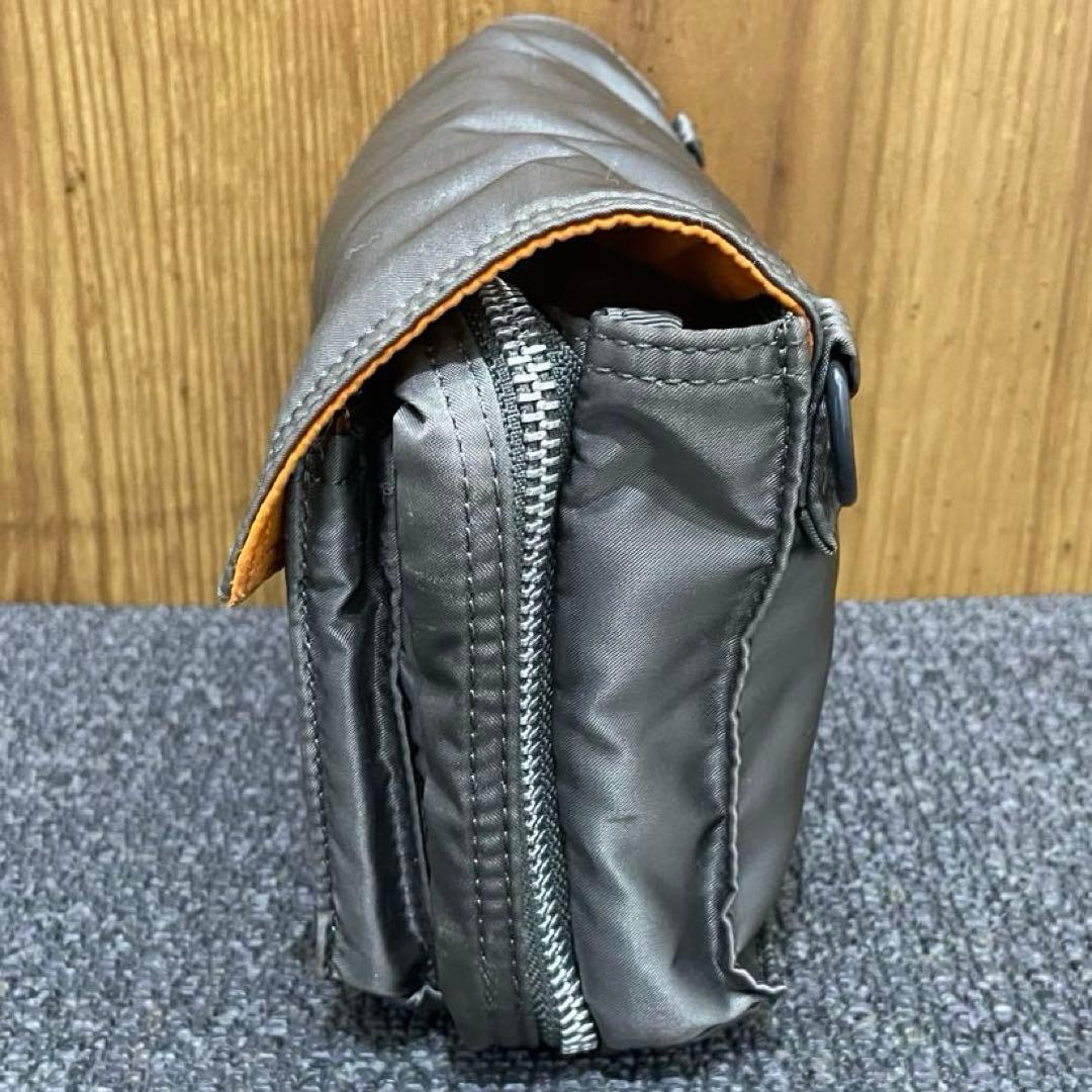 極美品 希少色✨ポーター タンカー ショルダーバッグ ポシェット シルバーグレー