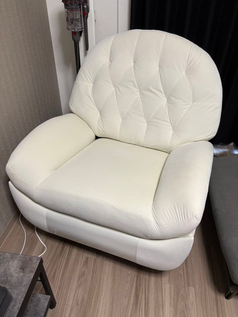 美品ソファー 1人掛け電動リクライニングチェア ゲーミングチェアベルベット