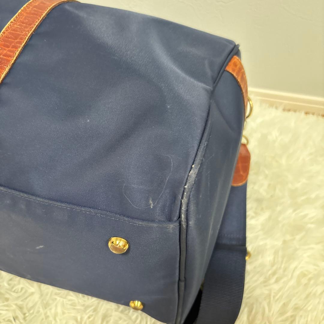 美品✨ヴァレンティノガラヴァーニ ボストンバッグ ナイロン レザー