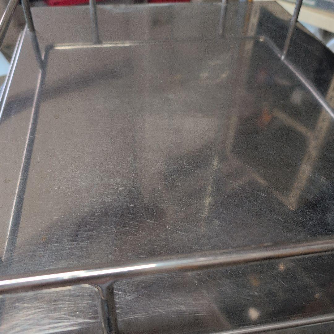 ステンレス製 医療用引出し付カート メディカルワゴン 回診車 キャスター付作業台