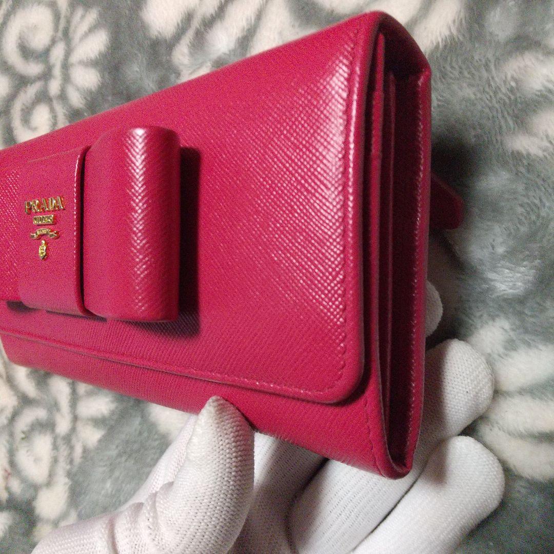 PRADAサフィアーノ リボン付き 長財布