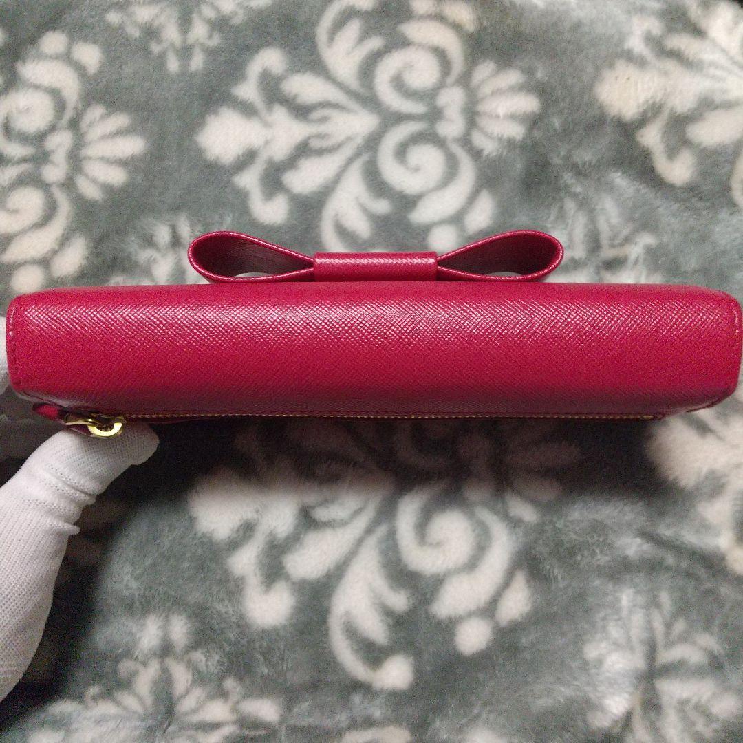 PRADAサフィアーノ リボン付き 長財布