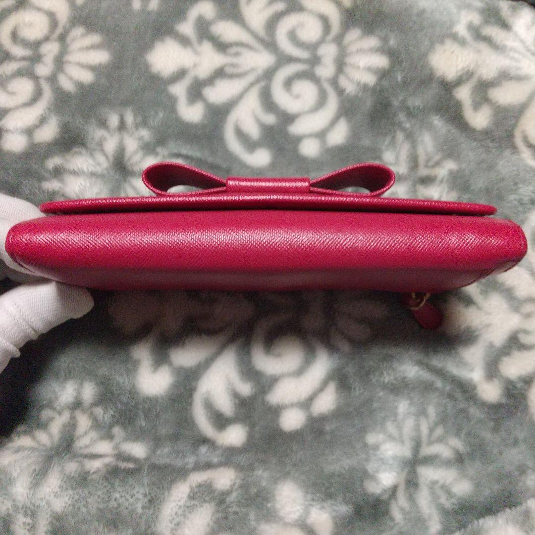 PRADAサフィアーノ リボン付き 長財布