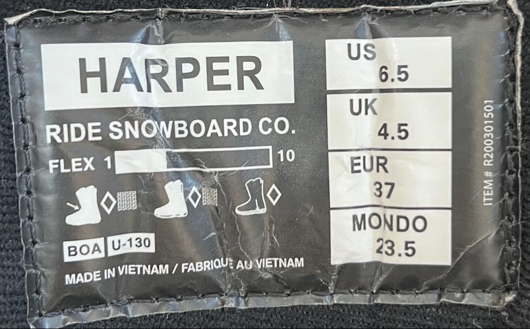 【即日発送】RIDE スノボブーツ　HARPER ハーパー　23.5cm