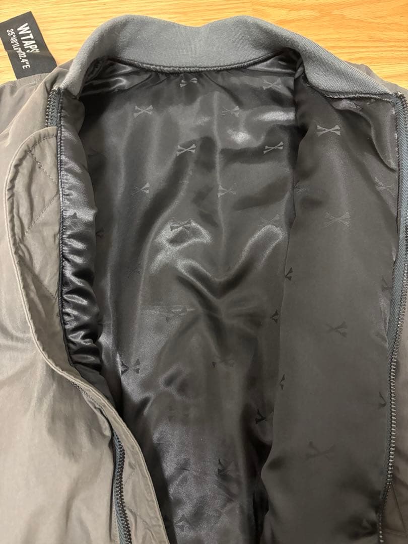 WTAPS グレー MA-1 フライトジャケット　サイズ03