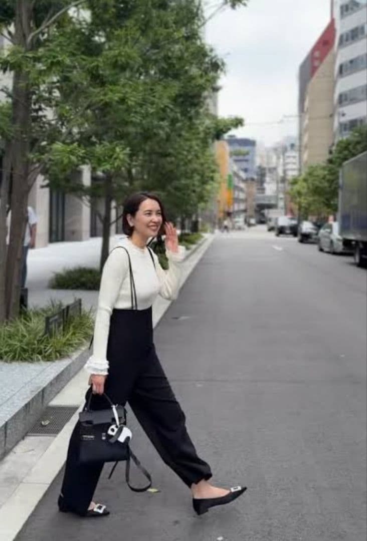 新品、OHGA、パーフェクトサロペット、Sサイズ、ブラック、オールインワン