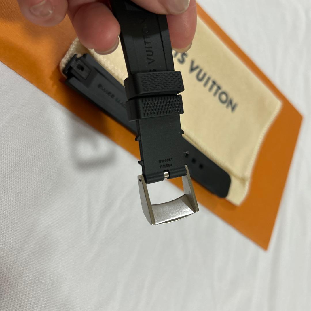 LOUIS VUITTON ラバーベルト ブラック　箱あり