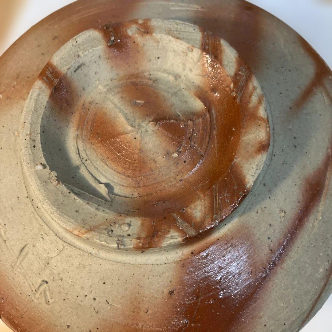 茶道具 茶碗 備前焼 山下 譲治作 共箱 栞付 N290CW