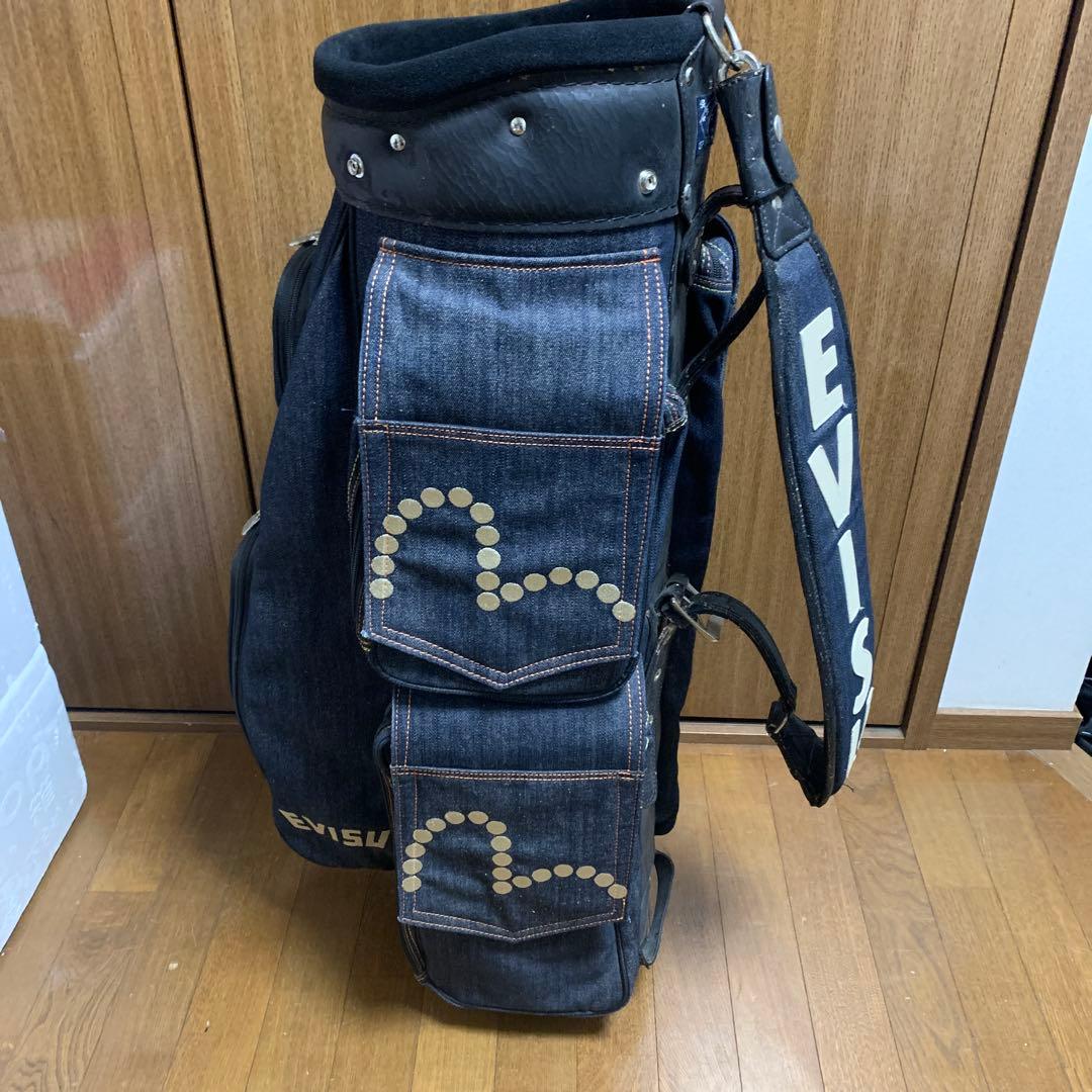 希少】EVISU ブラック デニム キャディバッグ 10インチ - メルカリ