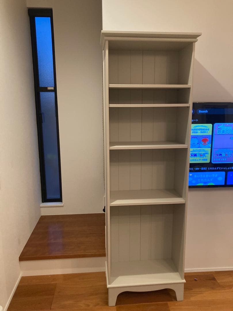 IKEA イケア　LOMMARP ロマルプ 本棚 4段 アイボリー