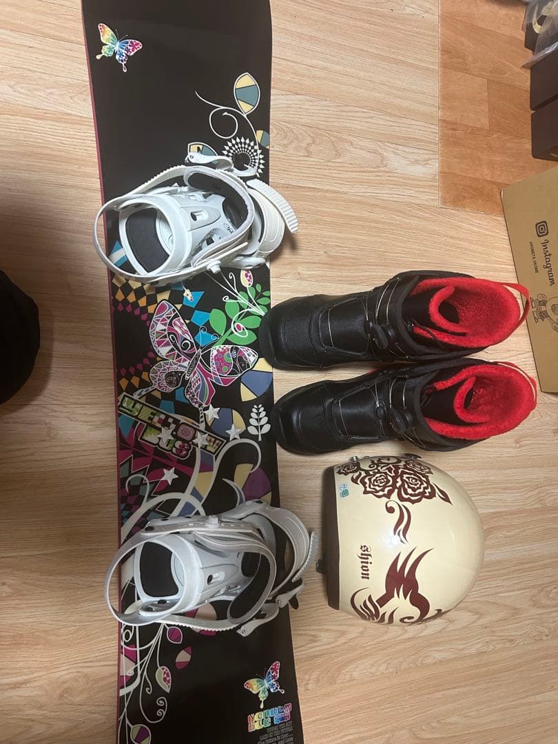 Yellowbus スノーボードセット ブーツ24.5cm ヘルメット ケース付